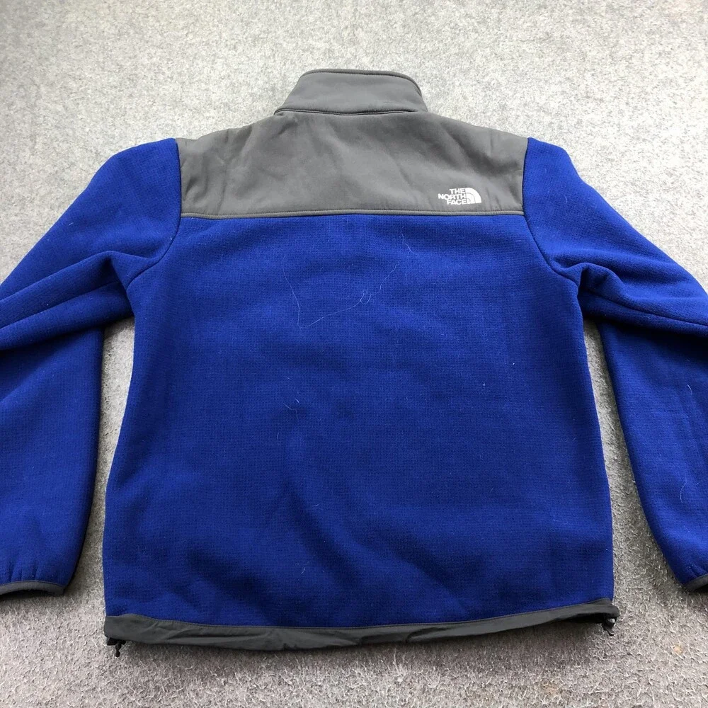 The North Face Jacket Mens Medium Blue Gray Fleece Full Zip Denali Outdoor